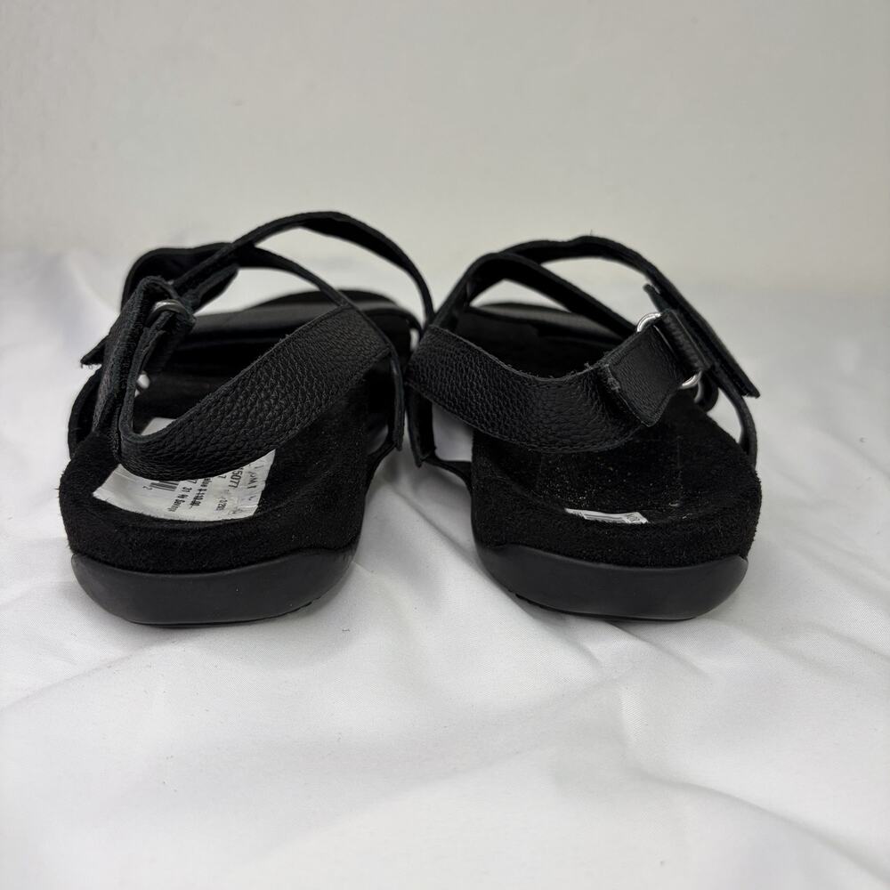 Vionic Leather Raya Black Comfort Sandals Size Us 7, Leather, Casual, Summer View 5